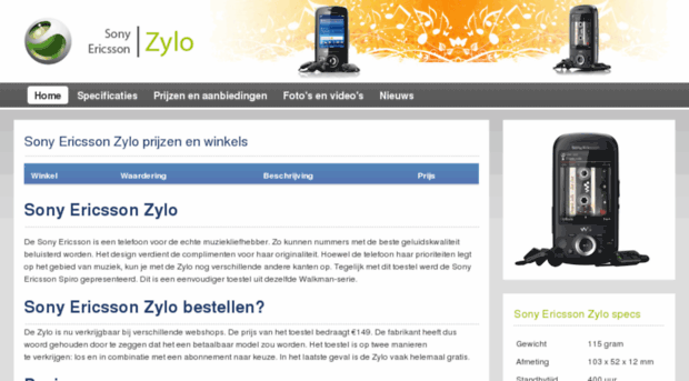 sony-ericsson-zylo.nl