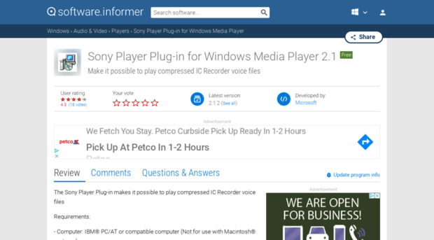 sony-player-plug-in-for-windows-media-pl.software.informer.com