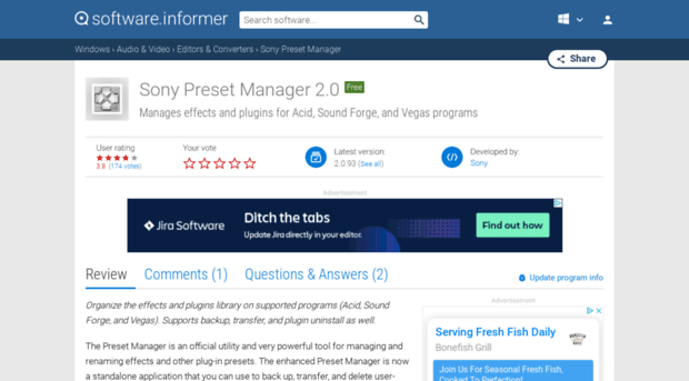 sony-preset-manager.software.informer.com