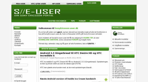 sonyericsson-user.dk
