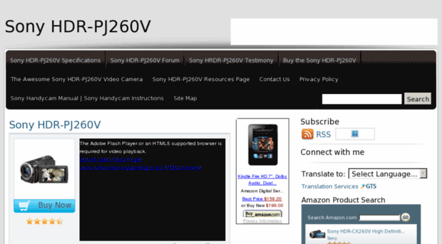 sonyhdr-pj260v.com