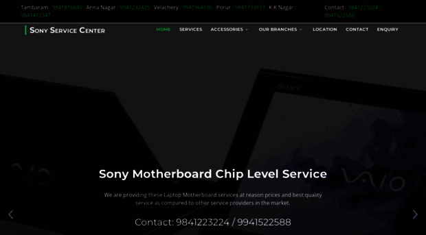 sonyservicecenterinchennai.in