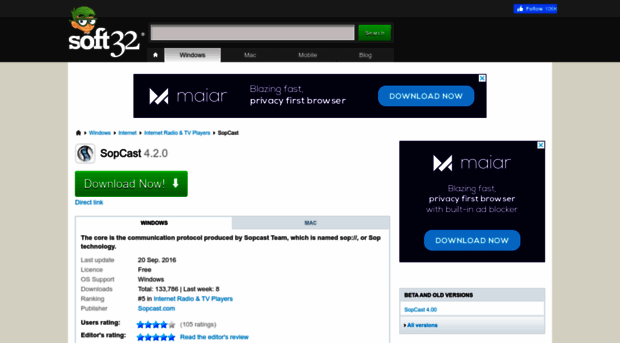 sopcast.soft32.com