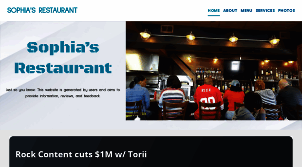 sophias-restaurant.com