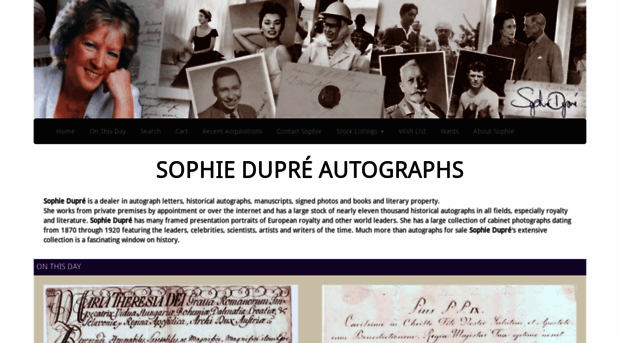 sophiedupreautographs.com