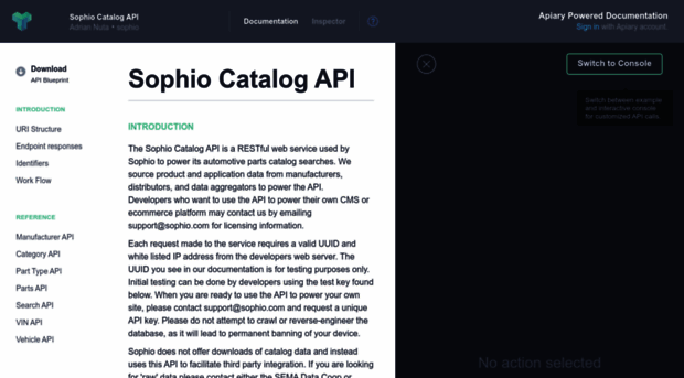 sophio.docs.apiary.io