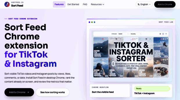 sortfeed.io