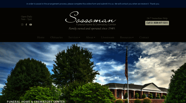 sossomanfuneralservice.com