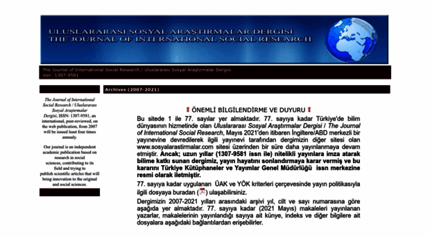 sosyalarastirmalar.net