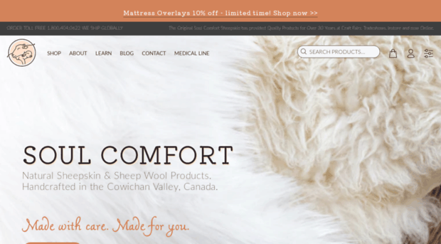 soulcomfortsheepskin.com