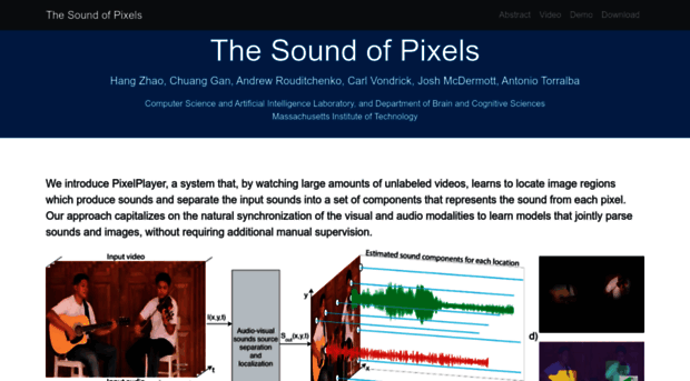 sound-of-pixels.csail.mit.edu