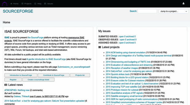 sourceforge.isae.fr
