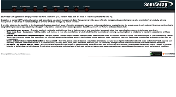 sourcetapcrm.sourceforge.net