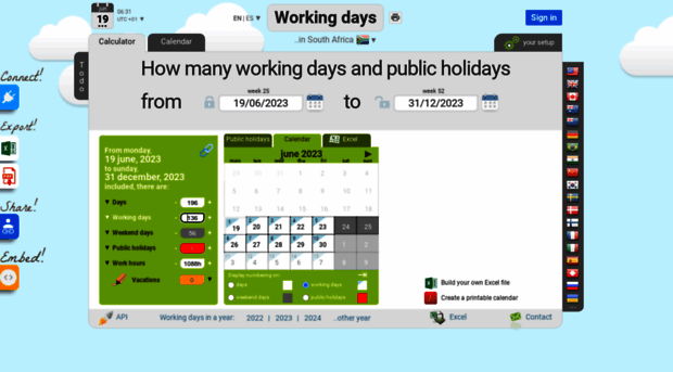 south-africa.workingdays.org