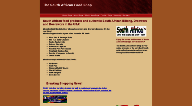 southafricanfoodshop.com