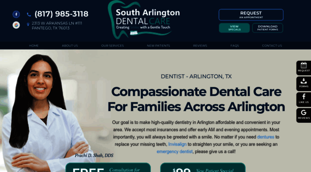 southarlingtondentalcare.com