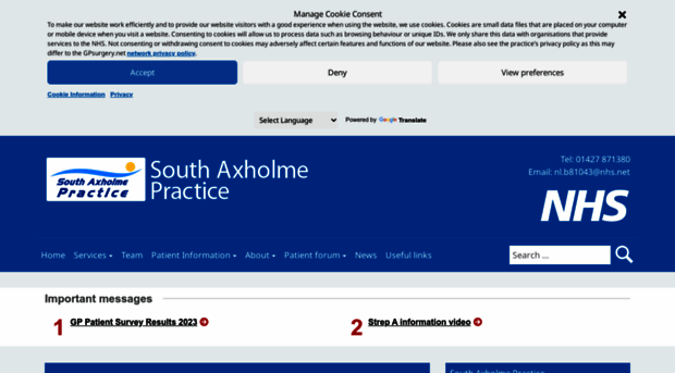 southaxholmepractice.nhs.uk