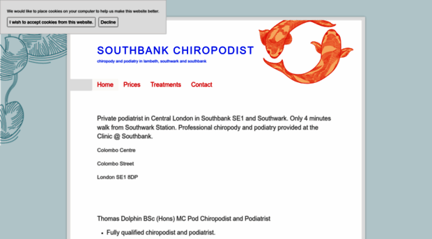 southbankchiropodist.com