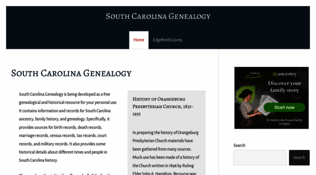 southcarolinagenealogy.com