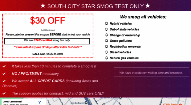 southcitystarsmogtestonly.com