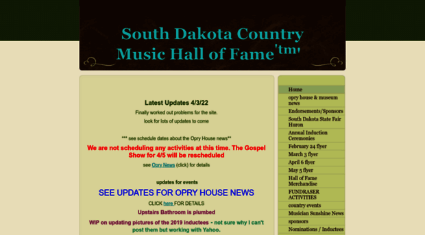 southdakotacountrymusichalloffame.org