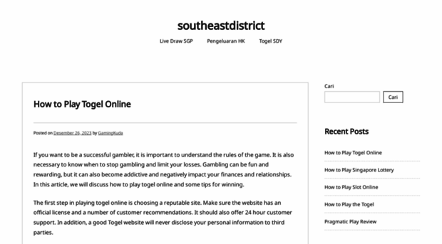 southeastdistrict.org