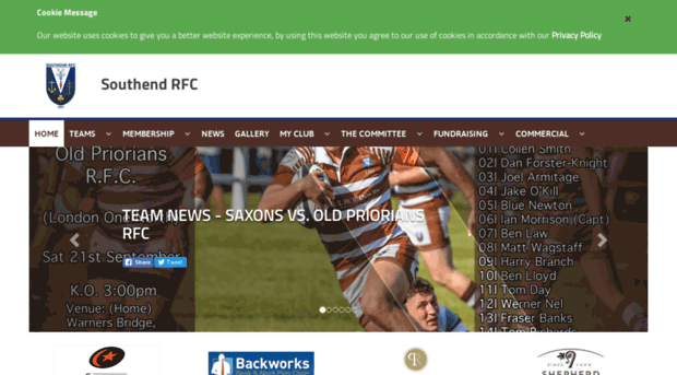 southendrugby.com