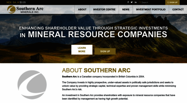 southernarcminerals.com