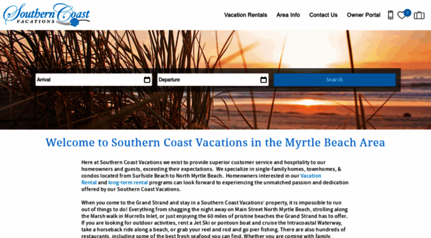 southerncoastvacations.com