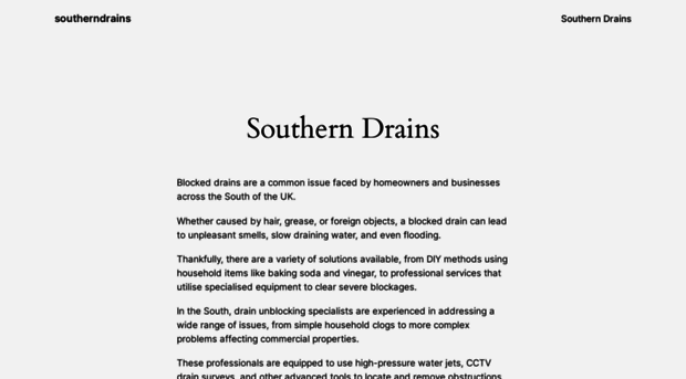 southerndrains.co.uk