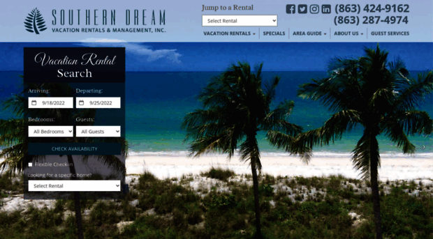 southerndreamvacationrentals.com