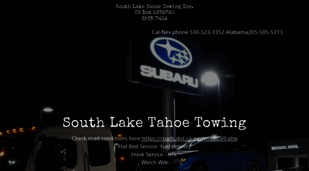 southlaketahoetowing.com