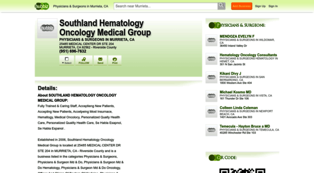 southland-hematology-oncology-medical-group-ca.hub.biz