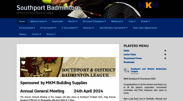 southportbadminton.com