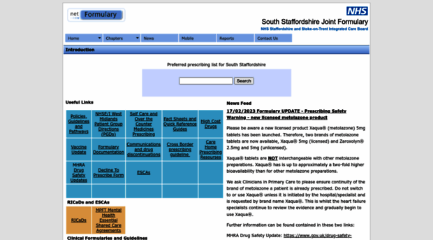 southstaffordshirejointformulary.nhs.uk