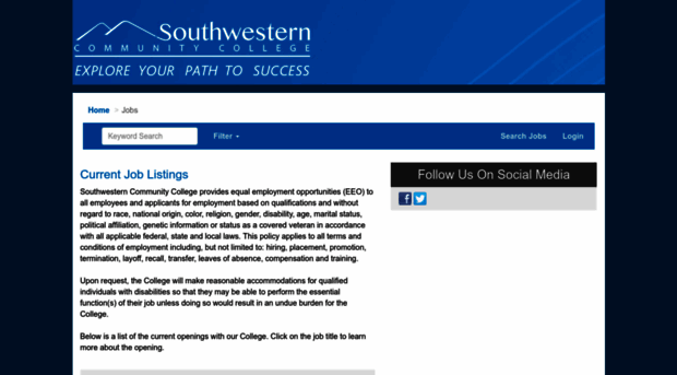 southwesterncc.hirecentric.com