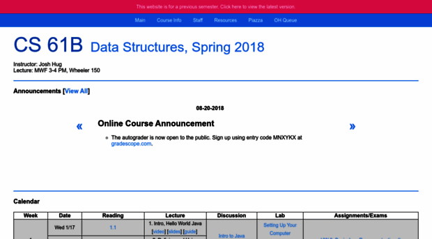 sp18.datastructur.es