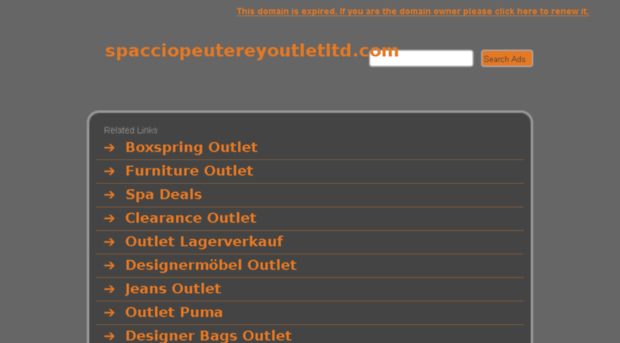 spacciopeutereyoutletltd.com