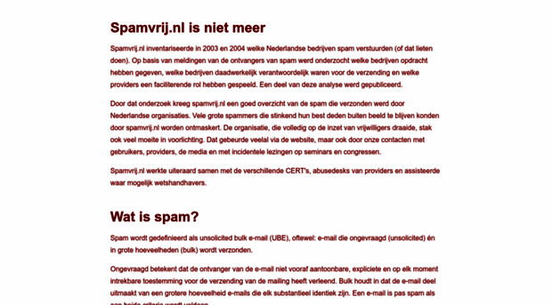 spamvrij.nl