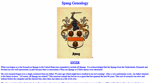 spanggenealogy.com