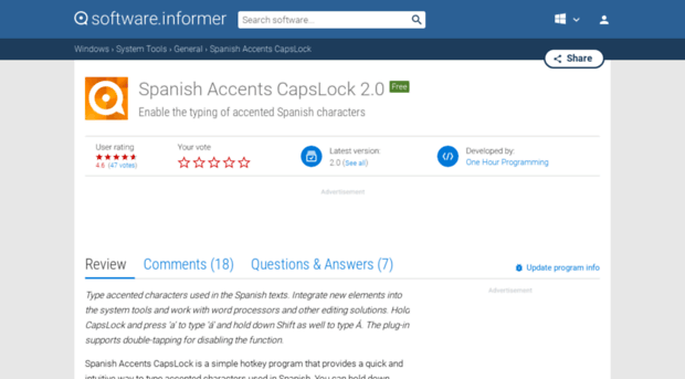 spanish-accents-capslock.software.informer.com