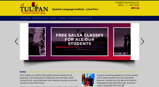 spanishclassesperu.com