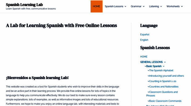 spanishlearninglab.com