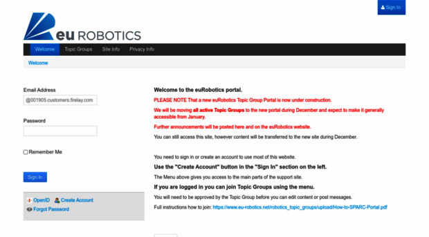 sparc-robotics-portal.eu