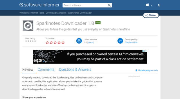 sparknotes-downloader.software.informer.com