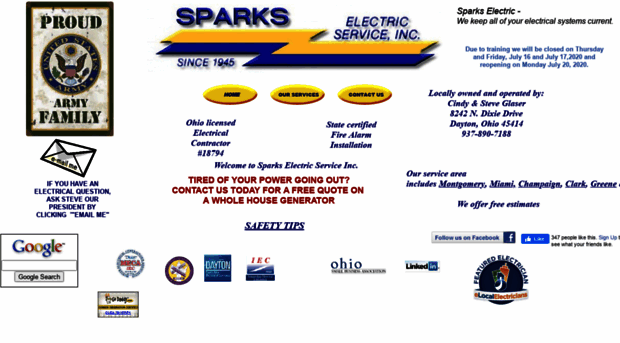 sparkselectricservice.com