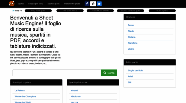 spartiti.sheetmusicengine.com