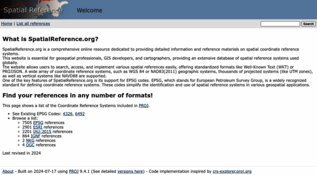 spatialreference.org