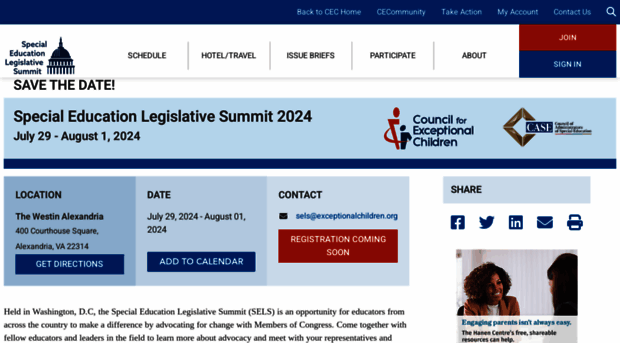 specialeducationlegislativesummit.org