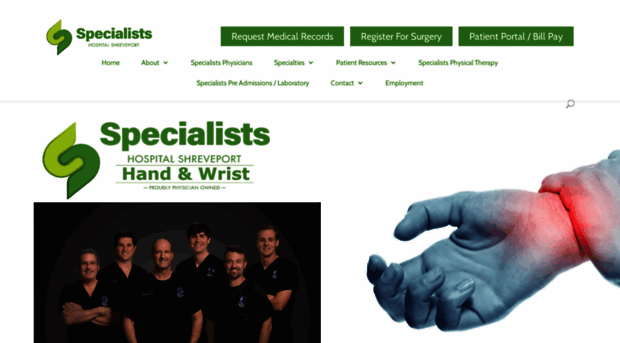 specialistshospitalshreveport.com
